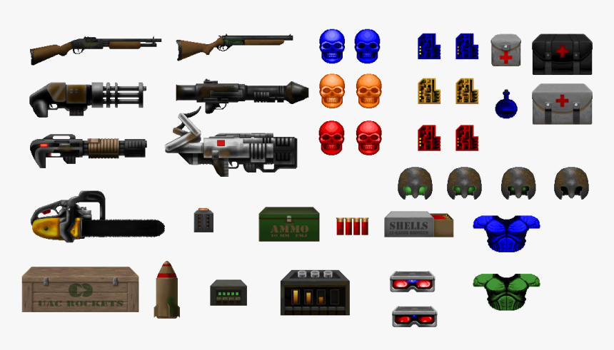 Transparent Doomguy Png - Doom Weapon Sprites, Png Download, Free Download