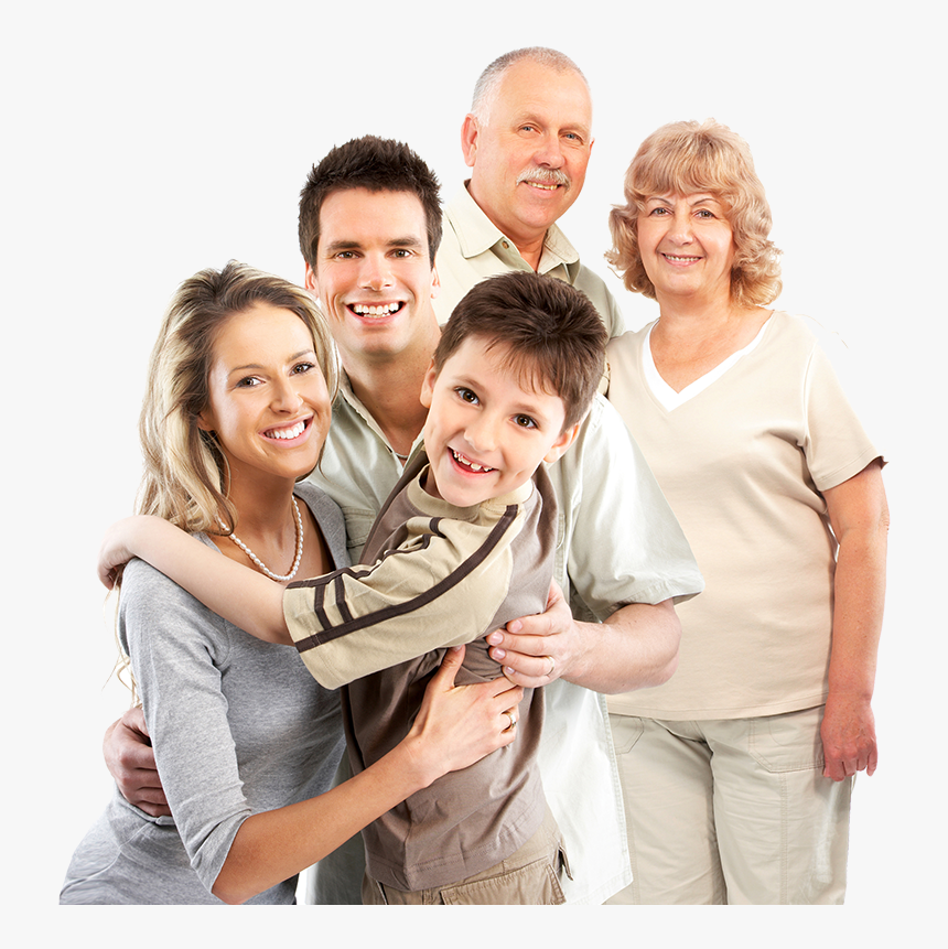 Couple, Child And Grandparents - Happy Family, HD Png Download, Free Download