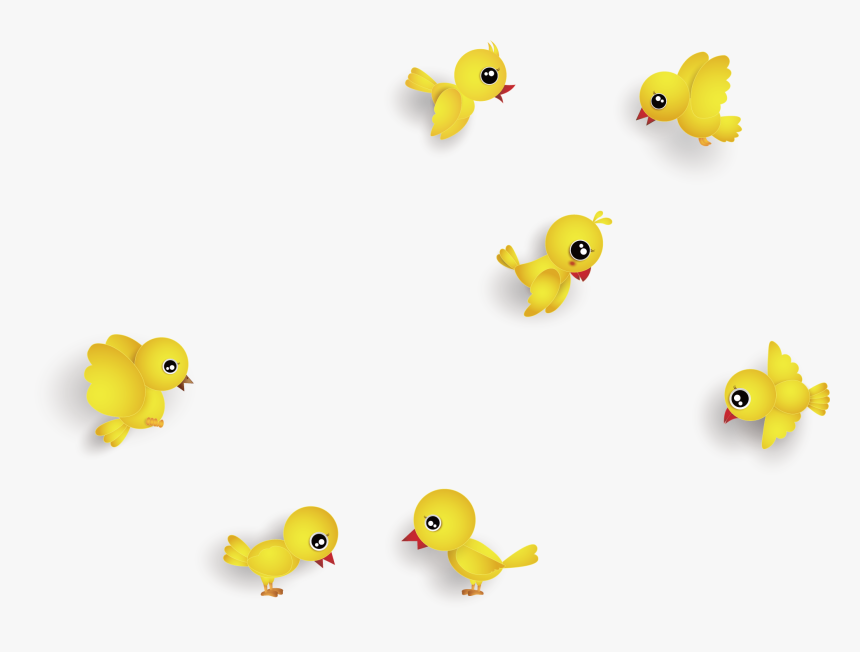 Yellow Chick Vector Png Download - Cartoon, Transparent Png, Free Download