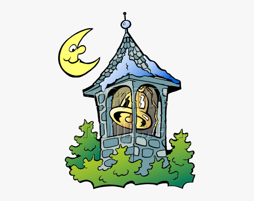 Christmas Bell Tower With - Bell Tower Clip Art, HD Png Download, Free Download