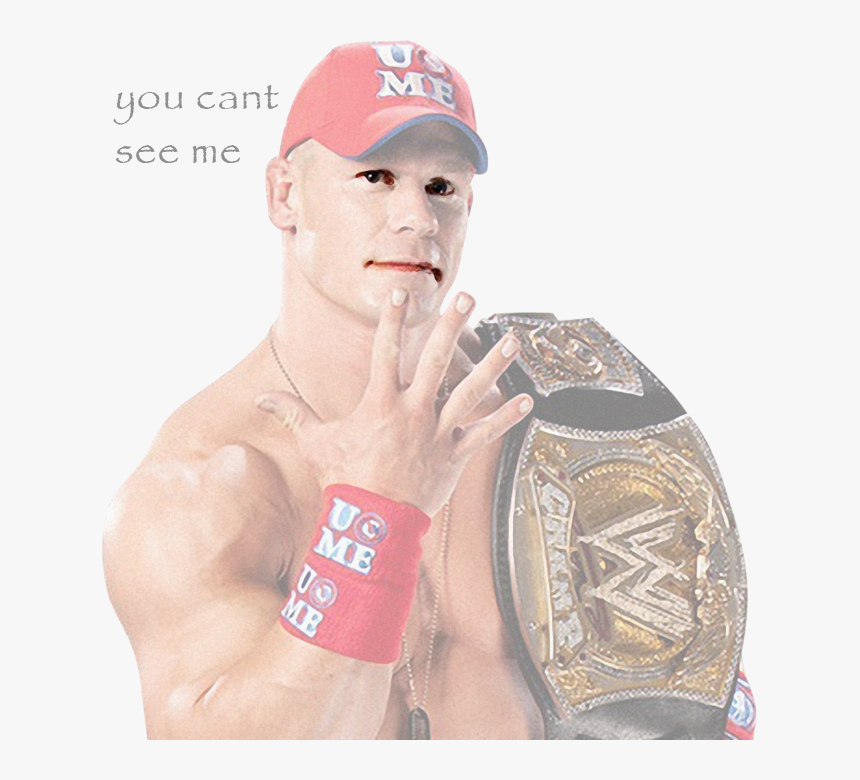 You Cant See Me Mb John Cena Chin Shoulder Muscle - John Cena Wwe Championship 2011, HD Png Download, Free Download