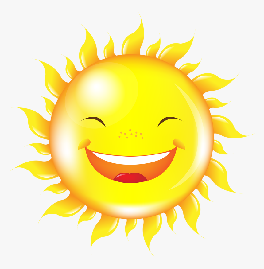 Transparent Morning Sunshine Clipart - Clipart Happy Face Good Morning, HD Png Download, Free Download