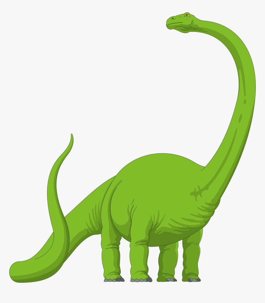 Transparent Dinosaurs Png - Cartoon Long Neck Dinosaur, Png Download, Free Download