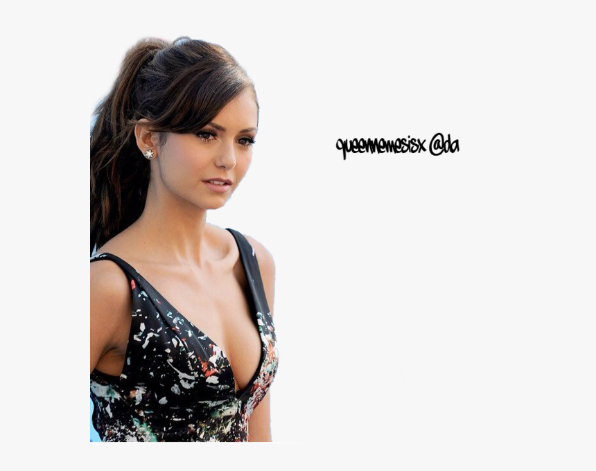 Nina Dobrev Png By Gravityxo - Elena Gilbert Hairstyles Up, Transparent Png, Free Download