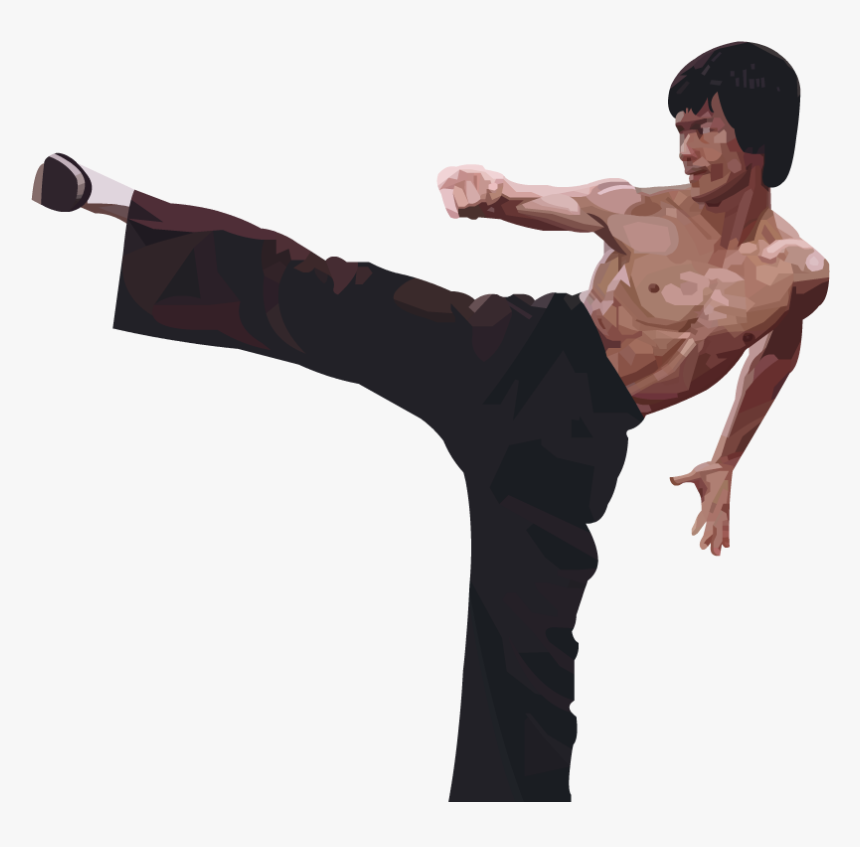 Download And Use Bruce Lee Png Picture - Bruce Lee Flying Kick Png, Transparent Png, Free Download