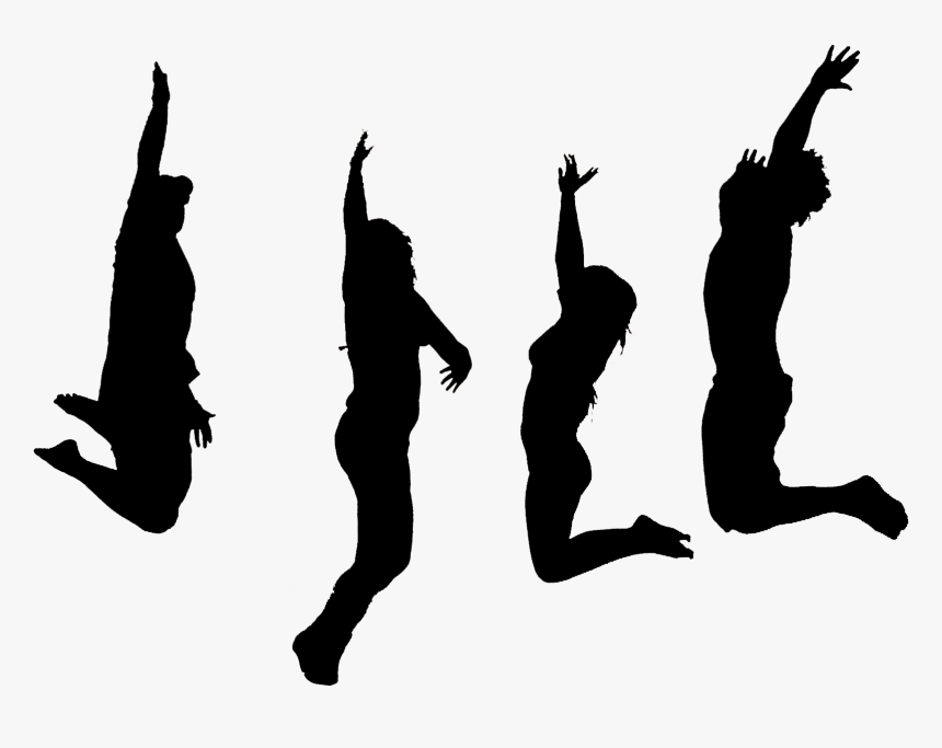 Friendship Day Image Download , Png Download - Silhouette Jumping For Joy, Transparent Png, Free Download