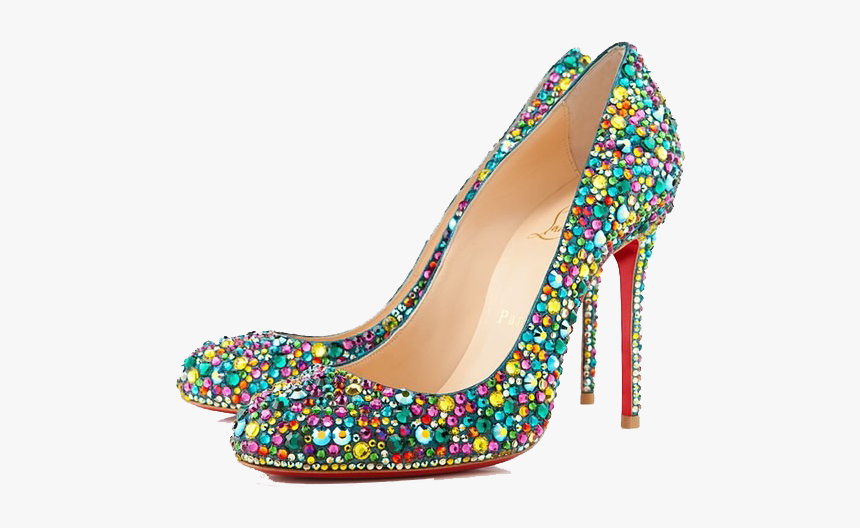 Louboutin Heels Png Free Download - Christian Louboutin Crystal Multi Color, Transparent Png, Free Download