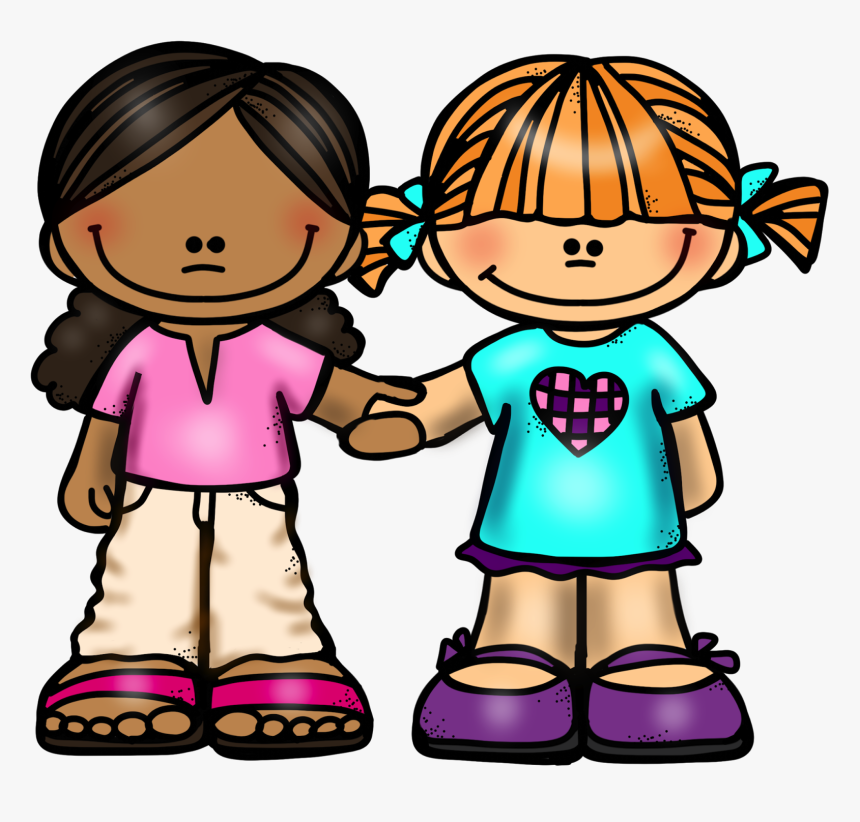 Girl Friends Holding Hands - Friends Holding Hands Clipart, HD Png Download, Free Download