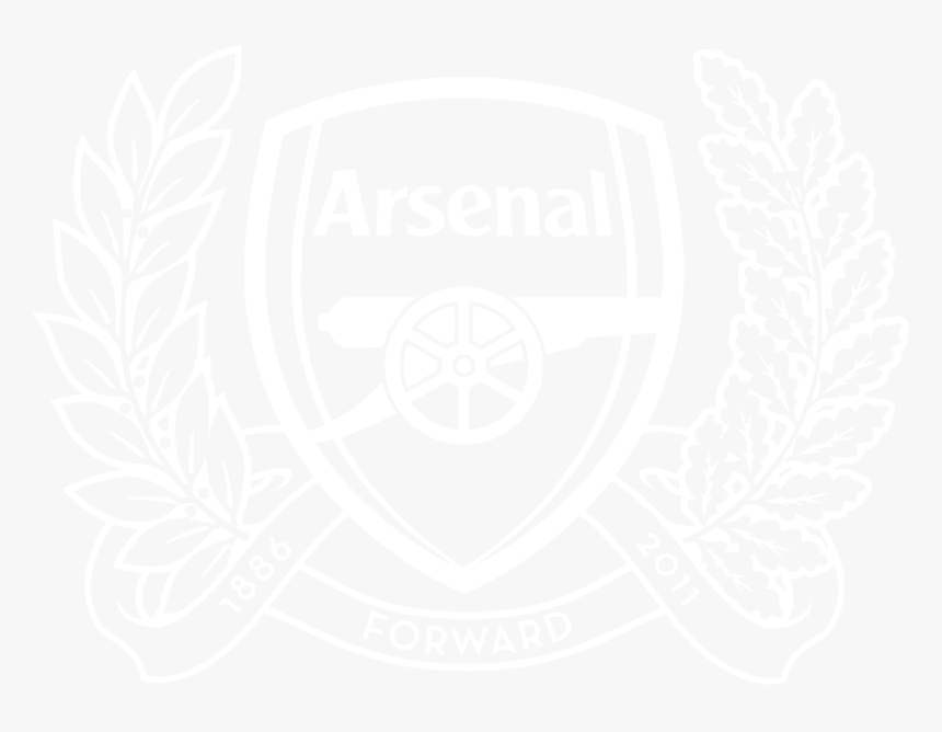 Anniversary Png Black And White - Arsenal 125th Anniversary Logo, Transparent Png, Free Download