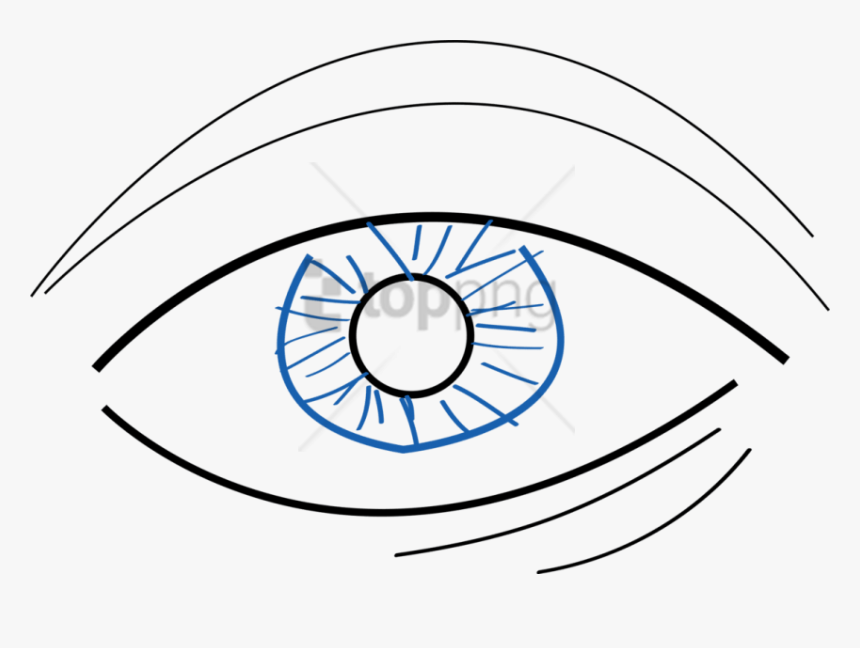 Simple Eye Drawing Png Image With Transparent Background - Easy Simple Eye Drawing, Png Download, Free Download