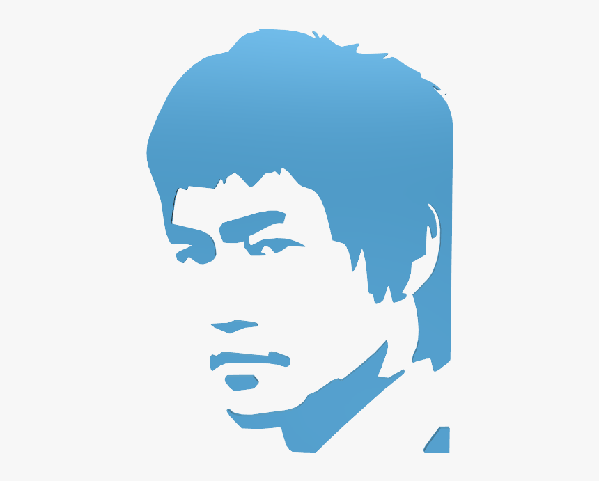 Bruce Lee Painting Black And White, HD Png Download, Free Download