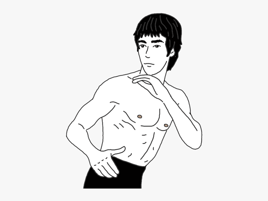 Bruce Lee - Barechested, HD Png Download, Free Download