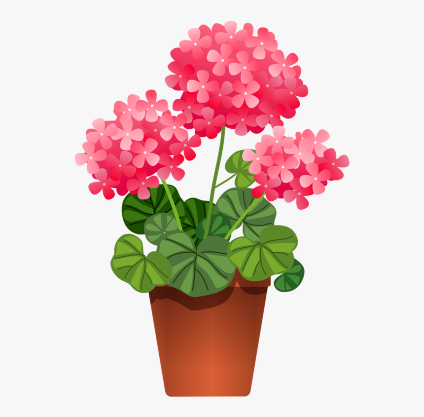 Potted Flowers Clip Art - Potted Flowers Clipart, HD Png Download, Free Download