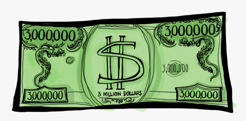 3 Mil Bill - Banknote, HD Png Download, Free Download