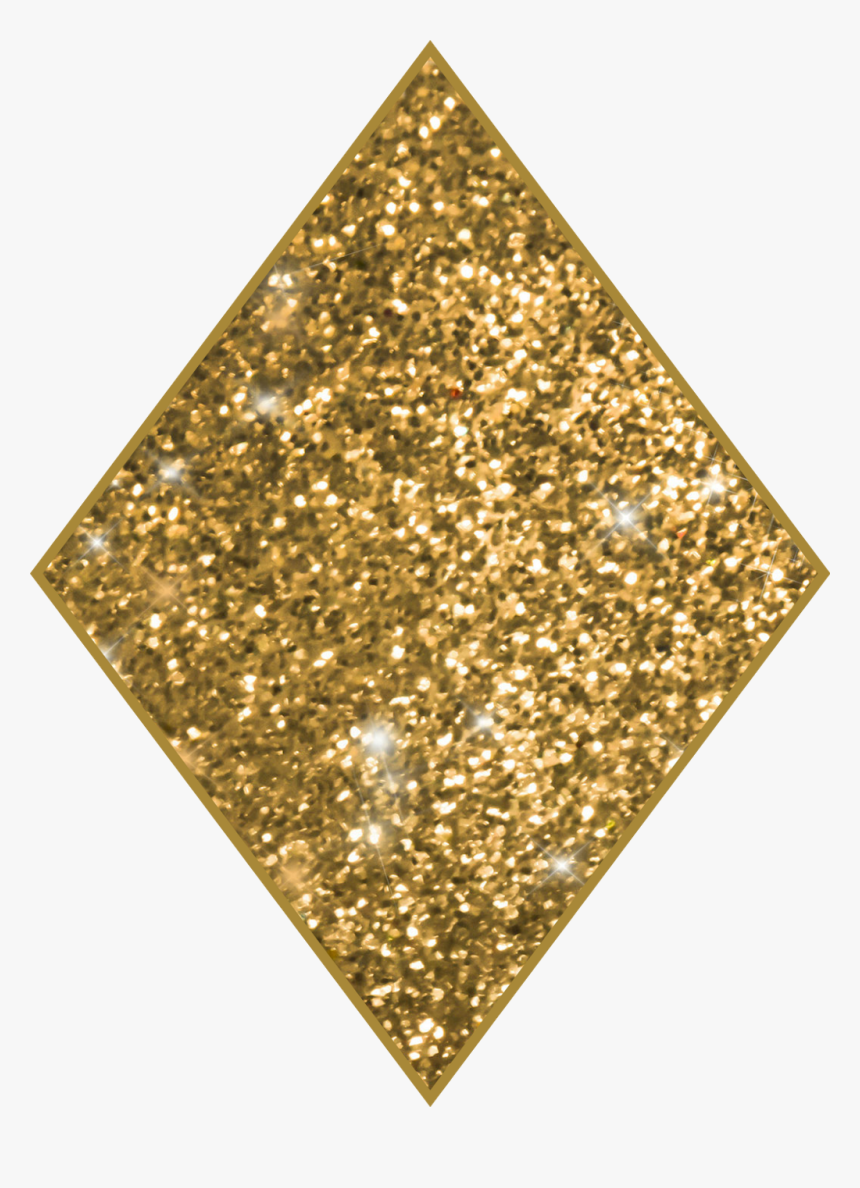 Diamond Shape Sticker By - Gold Glitter Crown Png, Transparent Png, Free Download