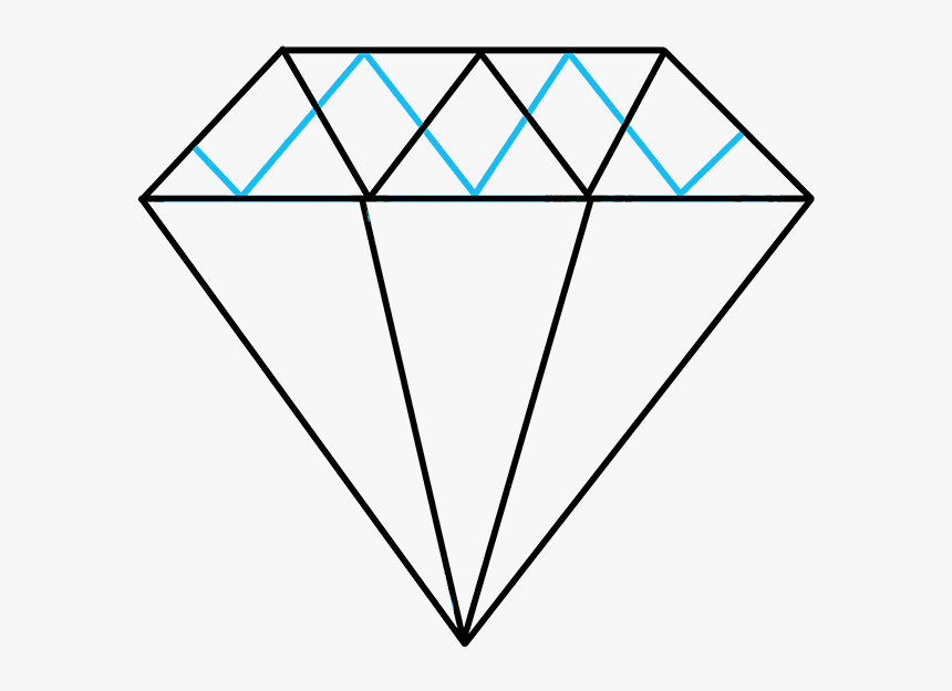 How To Draw Diamond - Diamond Drawing, HD Png Download, Free Download