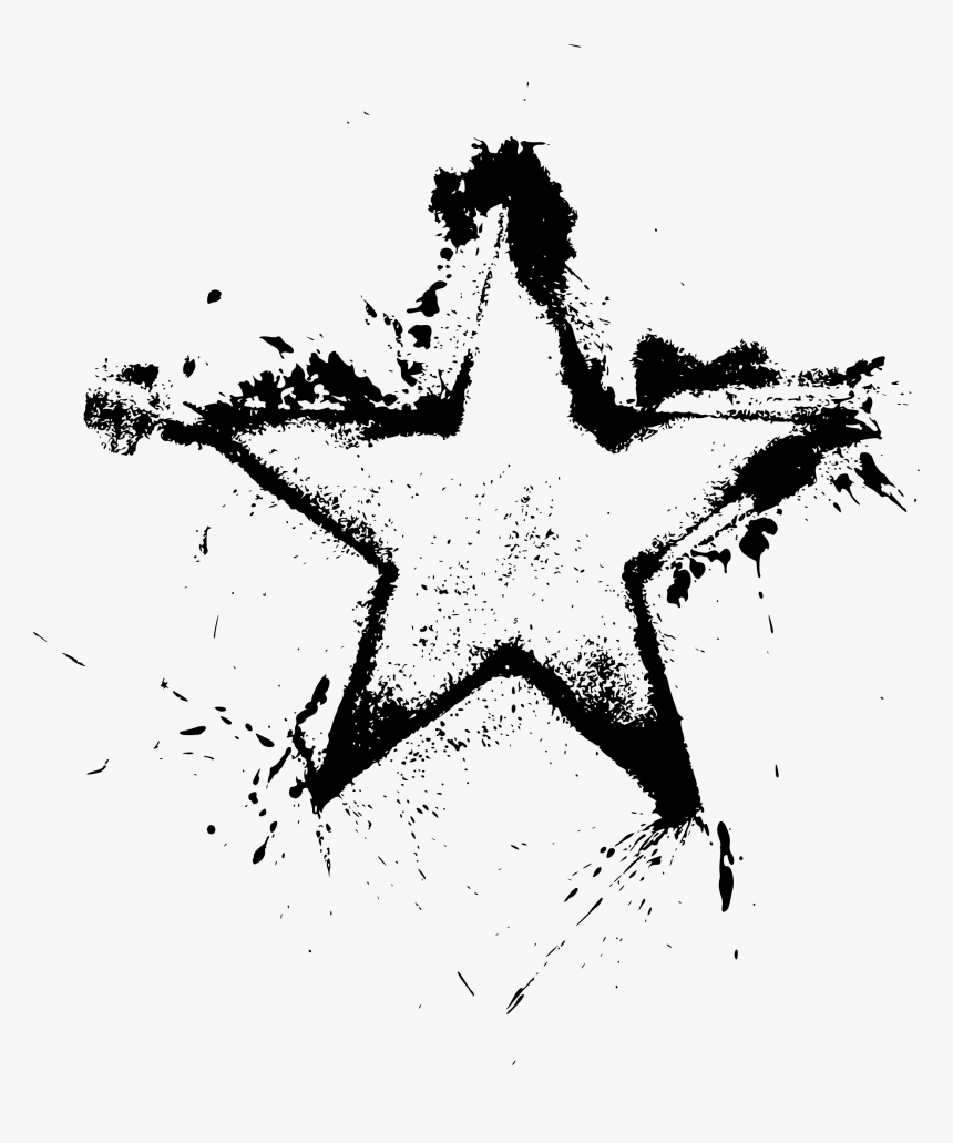 Star Grunge Png, Transparent Png, Free Download