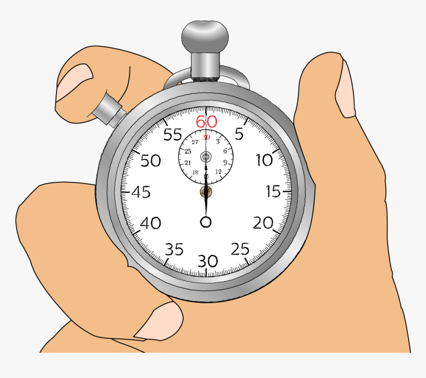 Hand Holding A Stopwatch - Pocket Watch, HD Png Download, Free Download