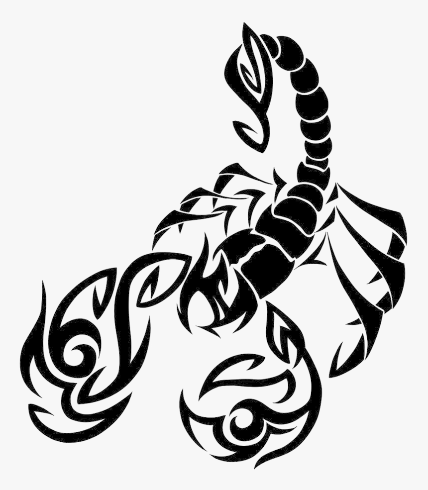 Scorpio Tattoo Png Image Transparent Background - Black Tattoo Transparent  Background, Png Download - kindpng