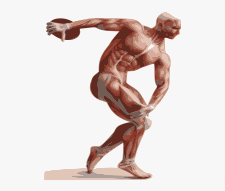 Standing,shoulder,human Body - Discóbolo Png, Transparent Png, Free Download