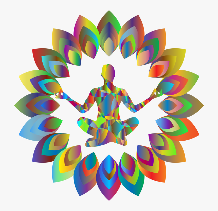 Symmetry,petal,graphic Design - Clip Art On Yoga, HD Png Download, Free Download