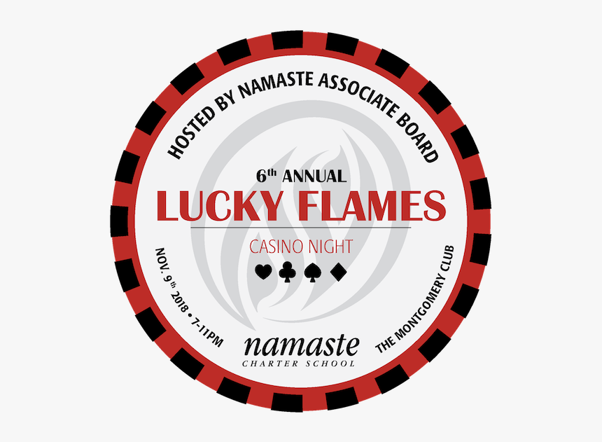 Casino Night Logoblack - Namaste Charter School, HD Png Download, Free Download