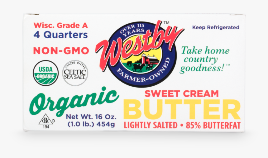 Organic Sweet Cream Butter Image - Banner, HD Png Download, Free Download