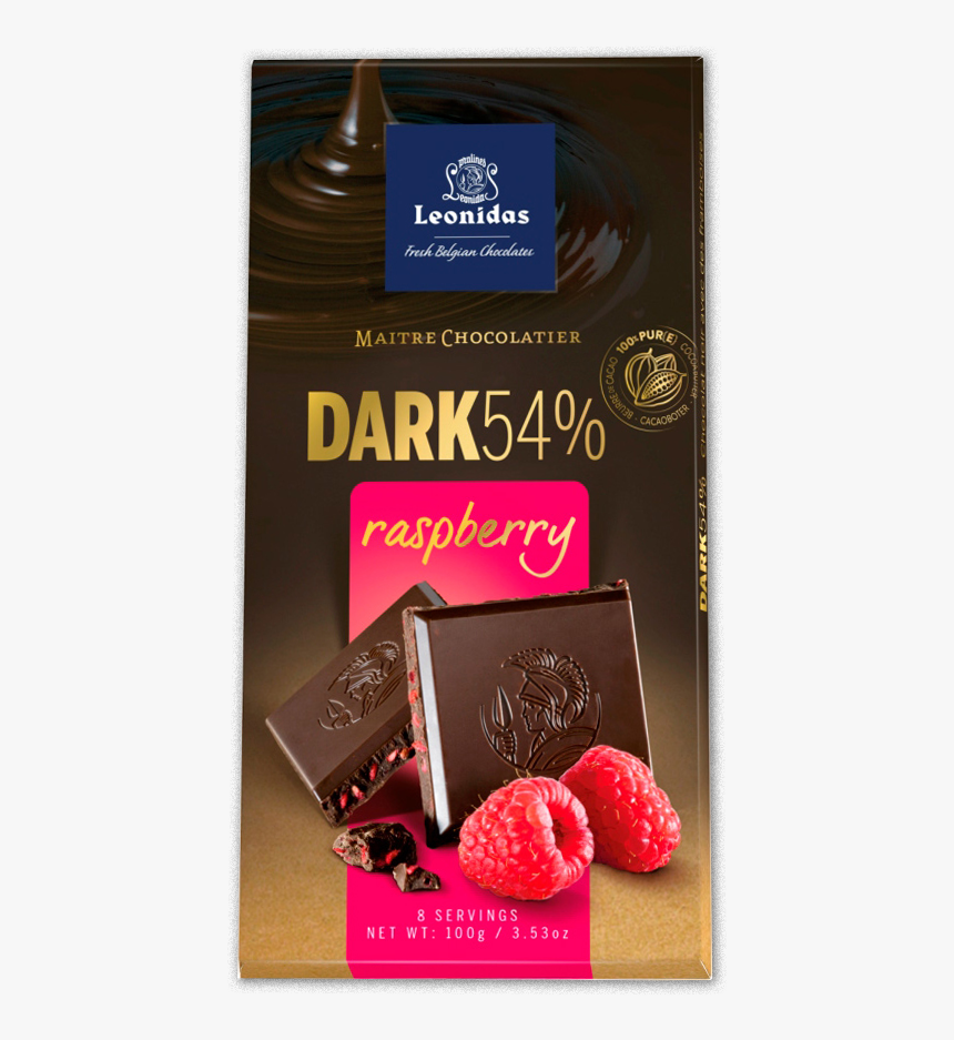 Leonidas Dark Chocolate Raspberry, HD Png Download, Free Download