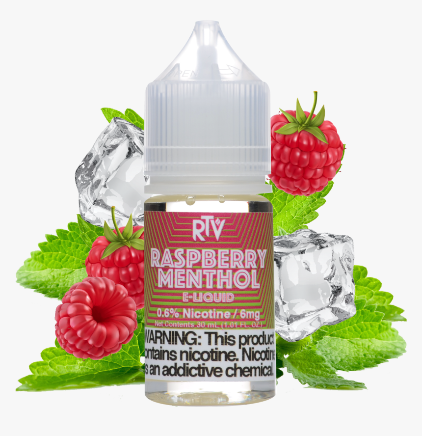 E-liquid Raspberry Menthol - Strawberry, HD Png Download, Free Download