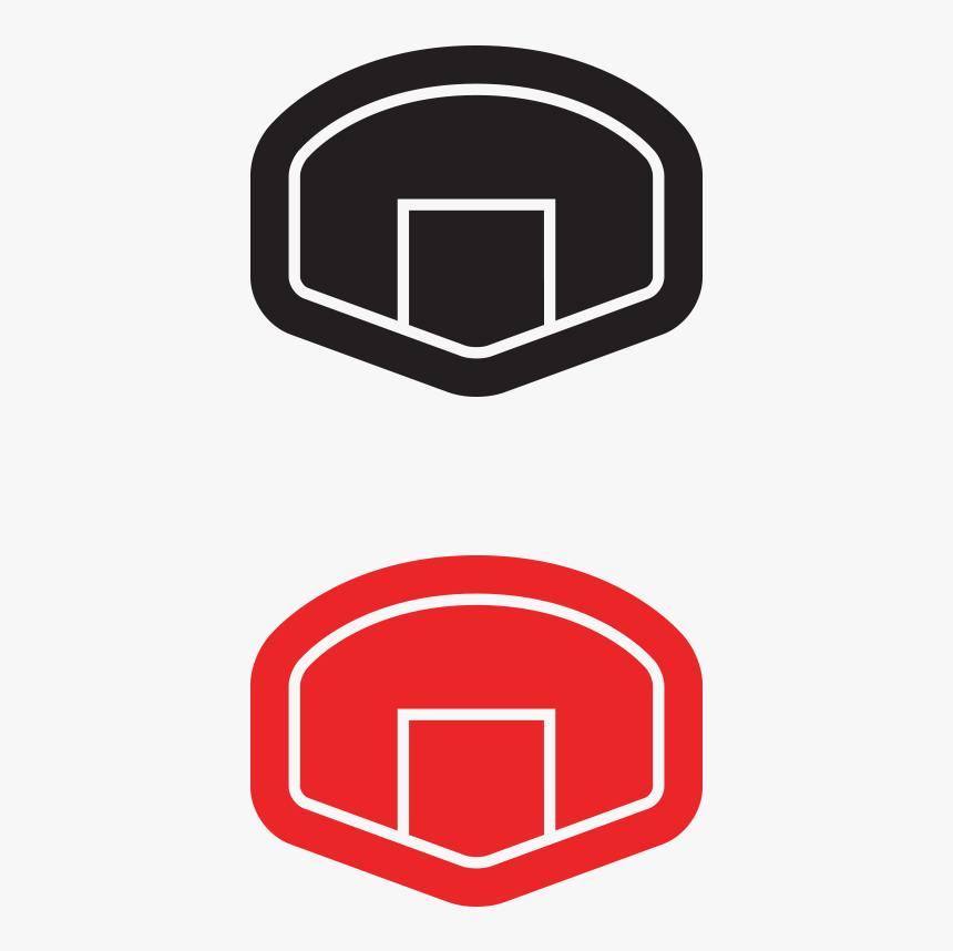 Basketball Backboard Png - Basketball Hoop Backboard Logo, Transparent Png, Free Download