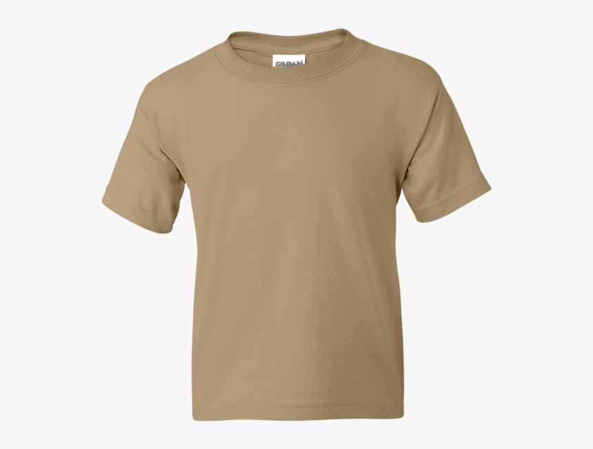 Dryblend 50/50 Youth T Shirt - Light Brown Blank Shirt, HD Png Download, Free Download