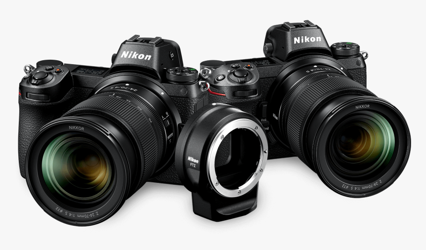 Z 6, Z 7, And Mount Adapter Ftz Product Cluster - Nikon Z7 Shots, HD Png Download, Free Download