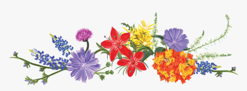 Flower Design For Heading, HD Png Download - kindpng