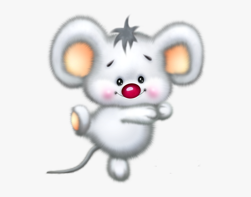 Cute White Mouse Cartoon, HD Png Download, Free Download