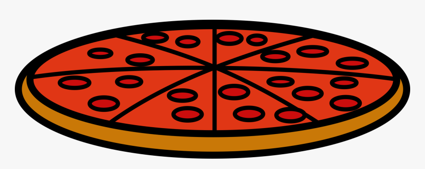 Pizza Clipart Decorator Pattern Takeout - Circle, HD Png Download, Free Download