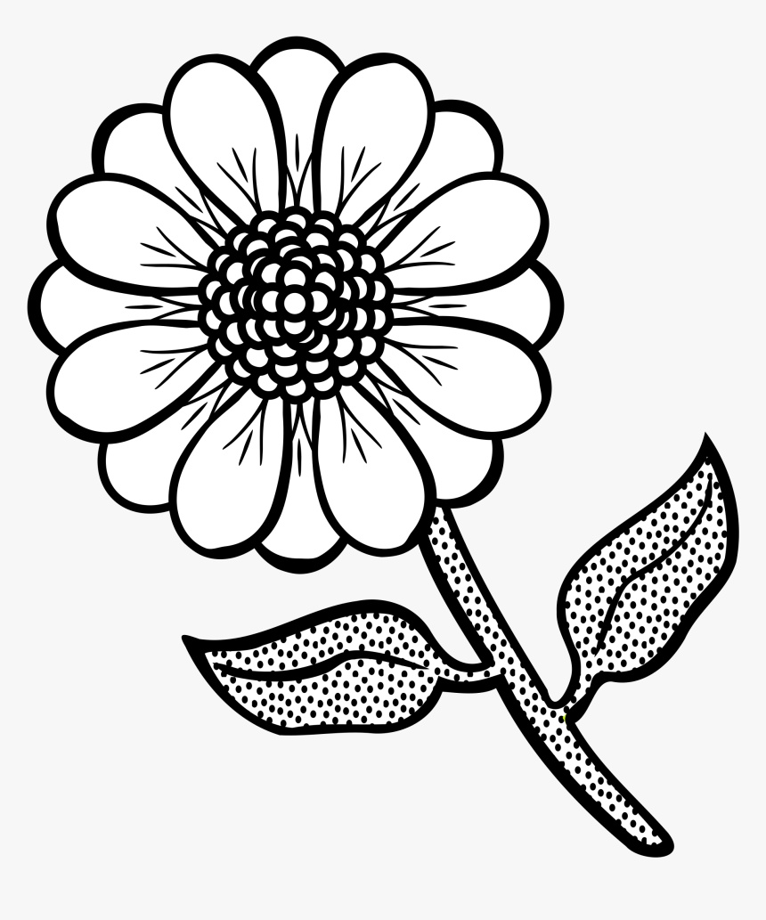 free-printable-flower-coloring-pages-flower-black-and-white-clip-art