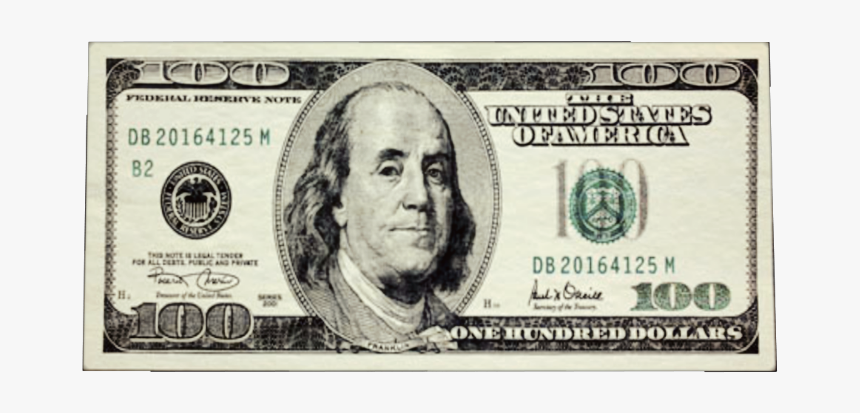 #hundred #bill #money #100dollarbill #onehundred #hundo - Currency Notes Of America, HD Png Download, Free Download