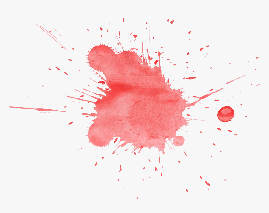 Red Watercolor Splatter Png - High Resolution Watercolor Splash, Transparent Png, Free Download