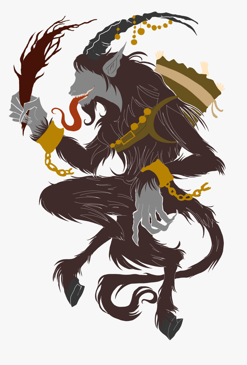 Krampus Brown - Merry Krampus Art, HD Png Download, Free Download