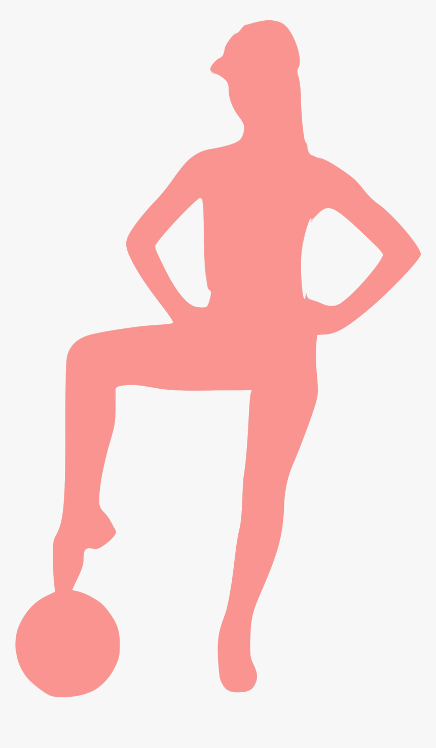 This Free Icons Png Design Of Silhouette Femme - Menina Com Bola Png, Transparent Png, Free Download