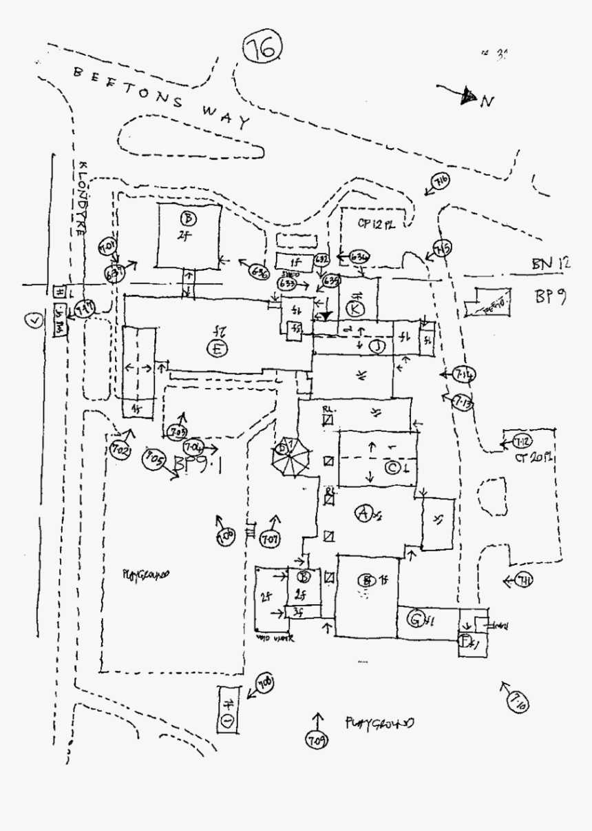 A Surveyor"s Sketch Plan Of A School Building - Sketch Of A School Building, HD Png Download, Free Download