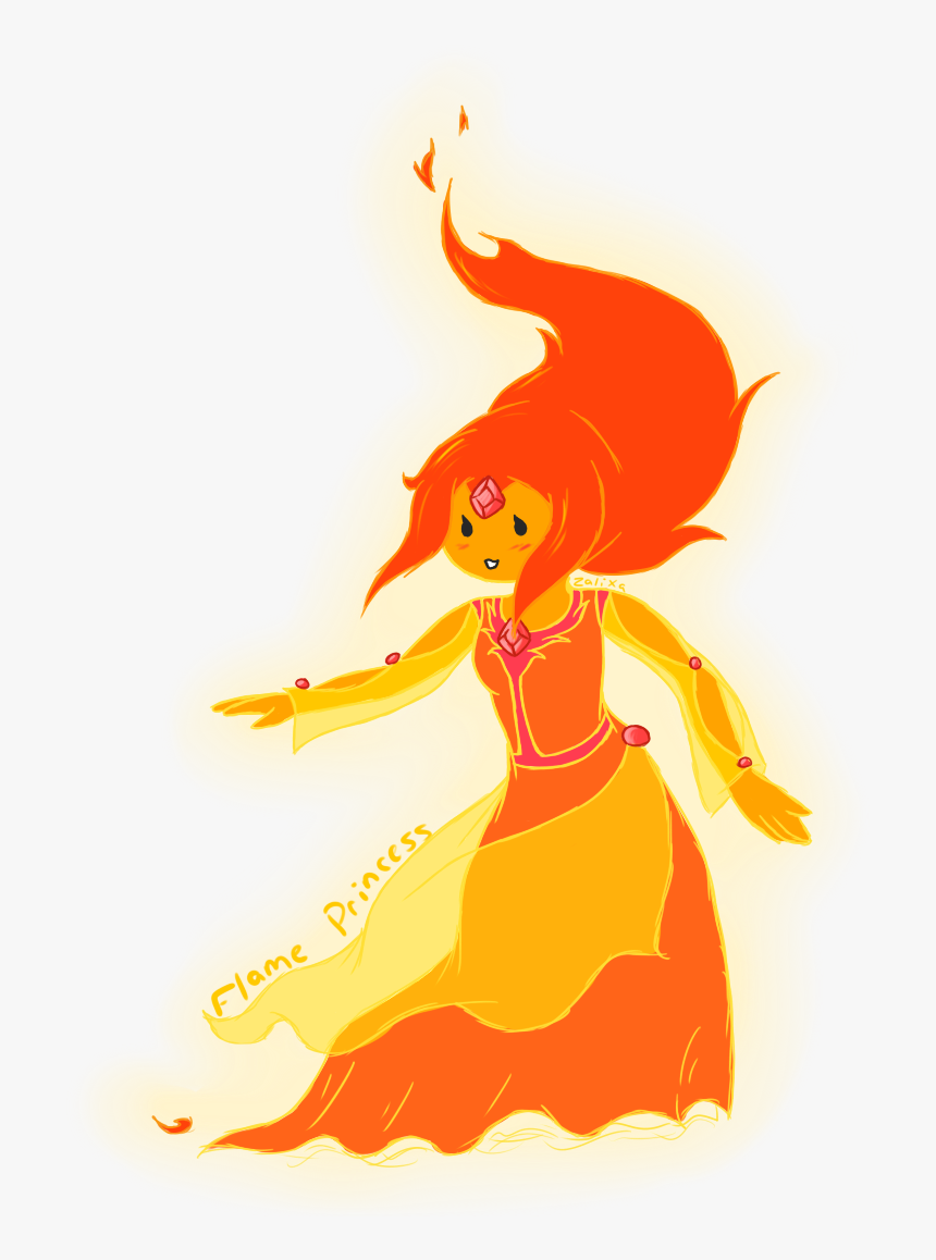 Flame Princess Finn The Human Lumpy Space Princess - Fire Princess Adventure Time Png Gif, Transparent Png, Free Download