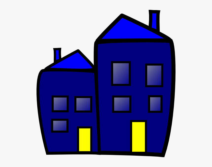 Small Blue Building Cartoon, HD Png Download, Free Download