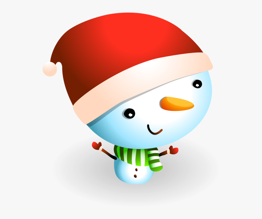 Cute Snowman - Cartoon, HD Png Download, Free Download