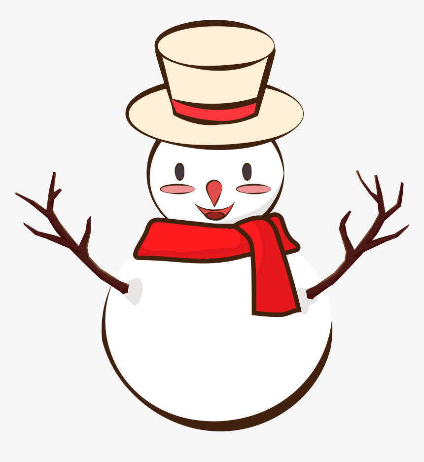 Snowman Winter Scarf Cute Png And Vector Image , Png, Transparent Png, Free Download