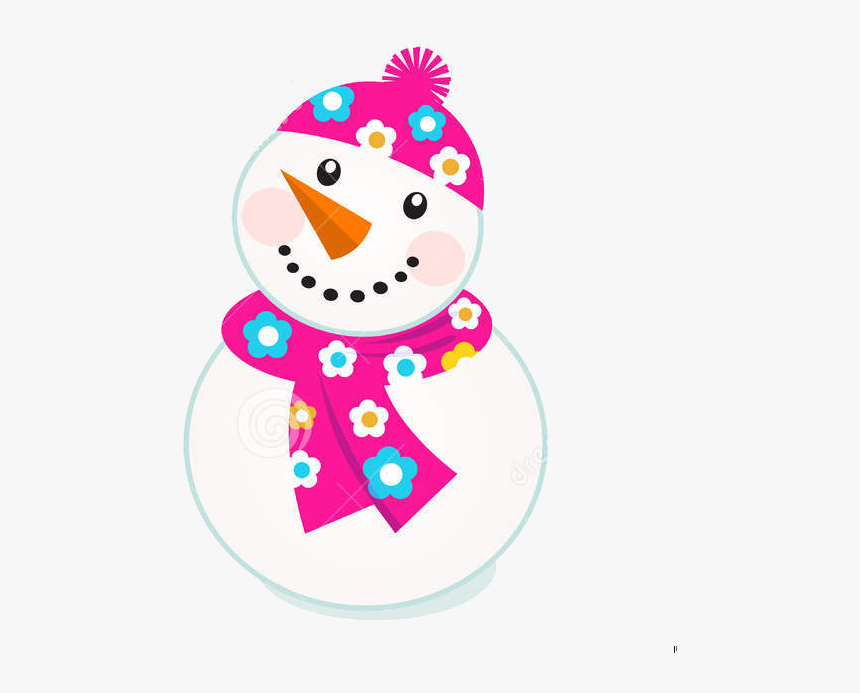 Cute Snowman Drawing, HD Png Download, Free Download