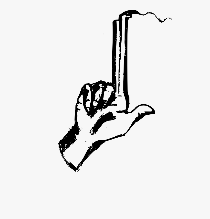 Transparent Hand With Gun Png - Illustration, Png Download, Free Download