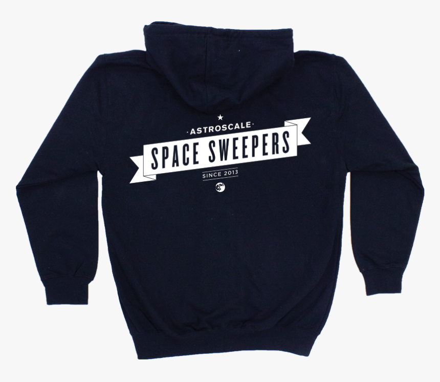 Astroscale Hoodie Back Flat Navy Transparent - Hoodie, HD Png Download, Free Download