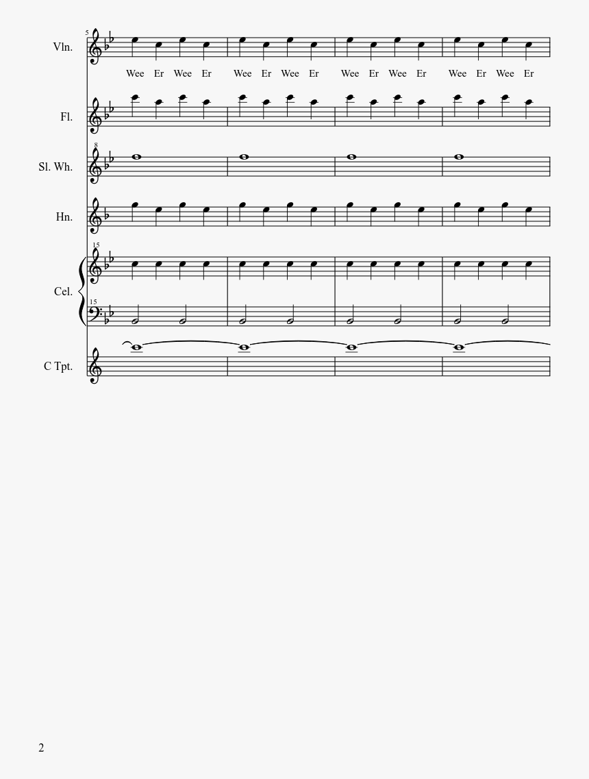 Police Siren Piano Notes, HD Png Download, Free Download