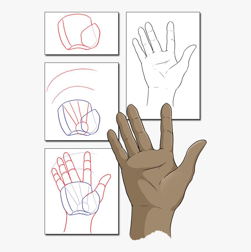 Transparent Open Giving Hands Clipart - Palm Hand Anime, HD Png Download, Free Download